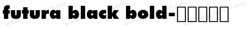 futura black bold字体转换